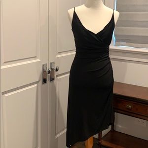 Black sequins strap dress